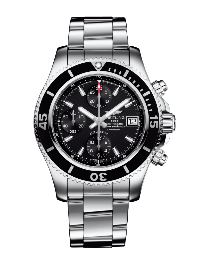 Breitling A13311C91B1A1 : Superocean Chronograph 42 Stainless Steel / Black / Bracelet
