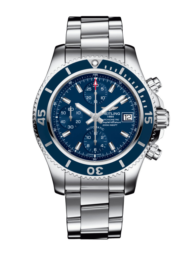 Breitling A13311D11C1A1 : Superocean Chronograph 42 Stainless Steel / Blue / Bracelet