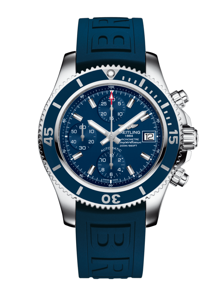 Breitling A13311D1/C971/148S/A18S.1 : Superocean Chronograph 42 Stainless Steel / Blue / Rubber / Pin