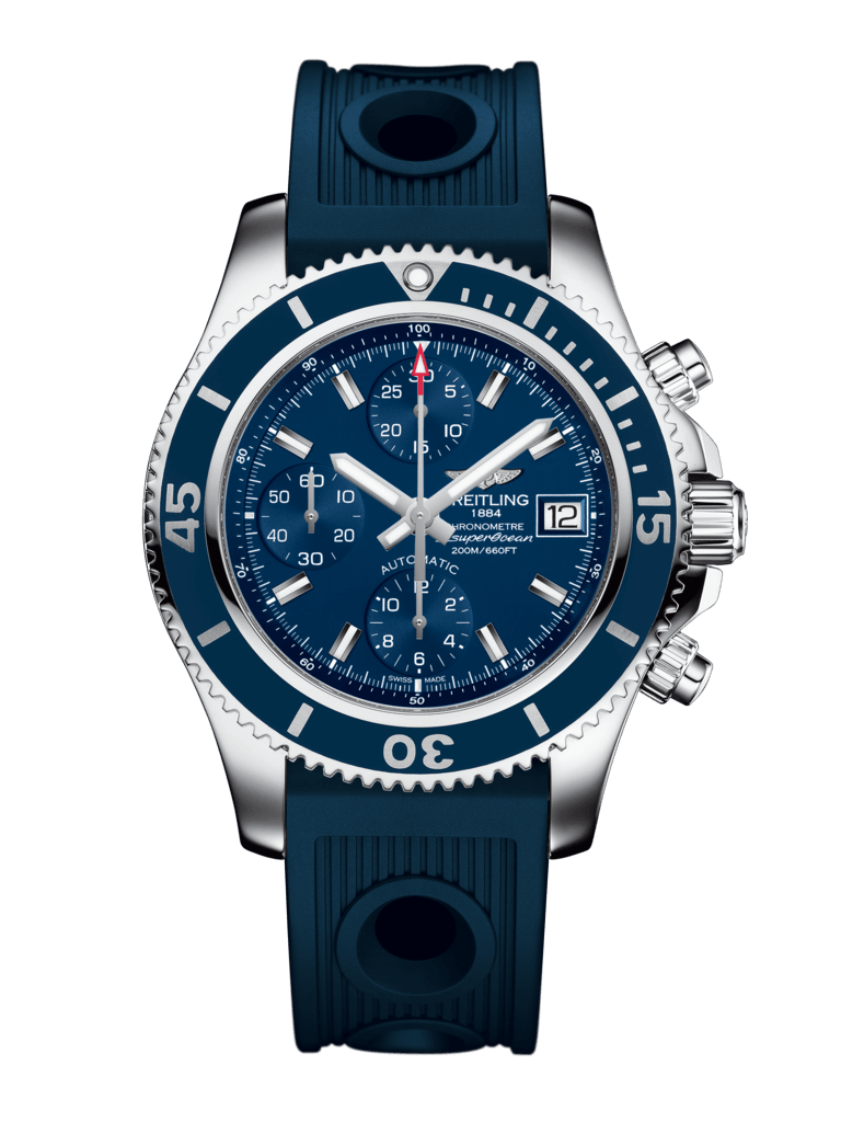 Breitling A13311D1/C971/203S/A18D.2 : Superocean Chronograph 42 Stainless Steel / Blue / Rubber / Folding