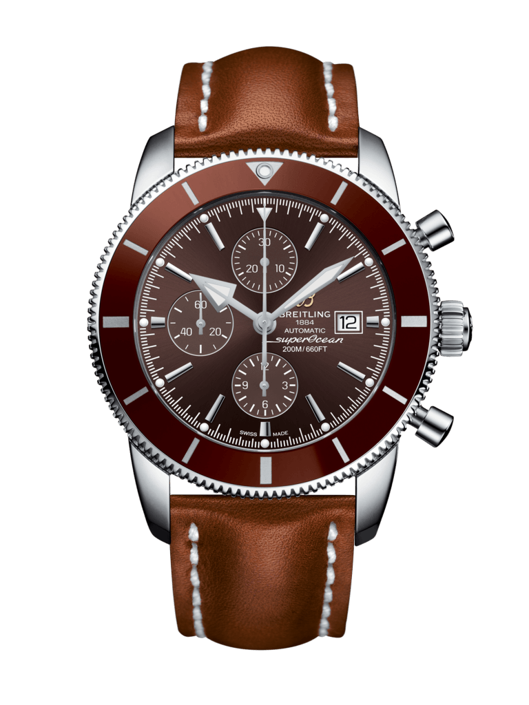 Breitling A1331233/Q616/440X/A20D.1 : Superocean Heritage II 46 Chronograph Stainless Steel / Bronze / Bronze /  Calf / Folding