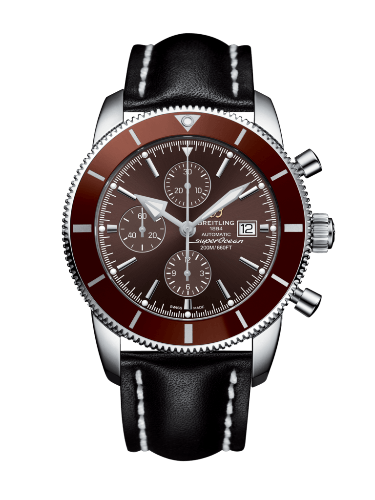 Breitling A1331233/Q616/442X/A20D.1 : Superocean Heritage II 46 Chronograph Stainless Steel / Bronze / Bronze /  Calf / Folding