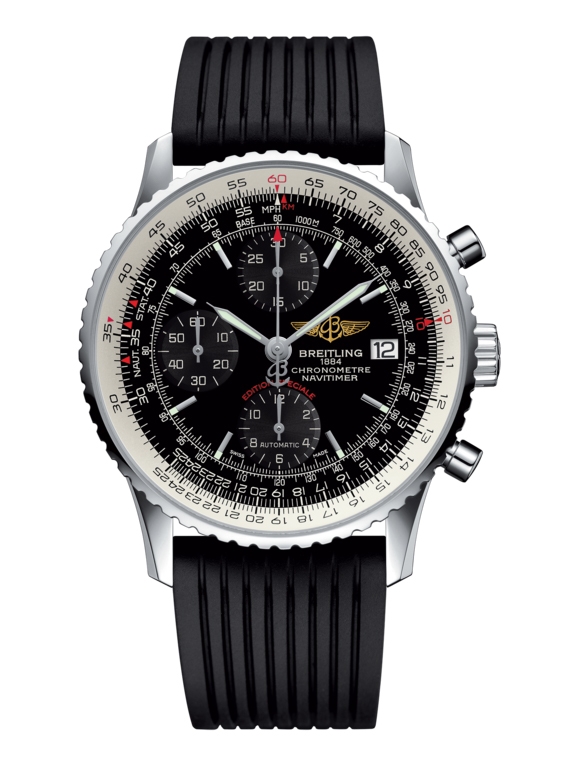Breitling A1332412.BF27.272S : Navitimer Heritage Stainless Steel / Black / Rubber