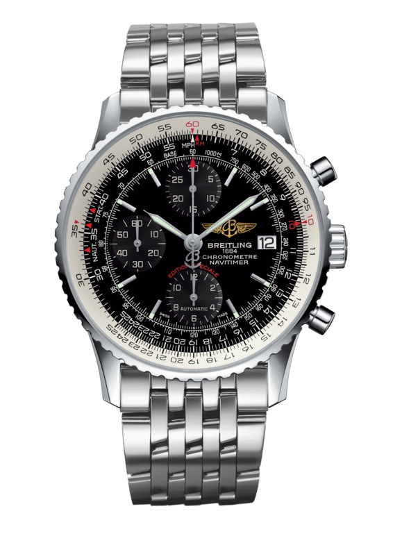 Breitling A1332412.BF27.451A : Navitimer Heritage Stainless Steel / Black / Bracelet