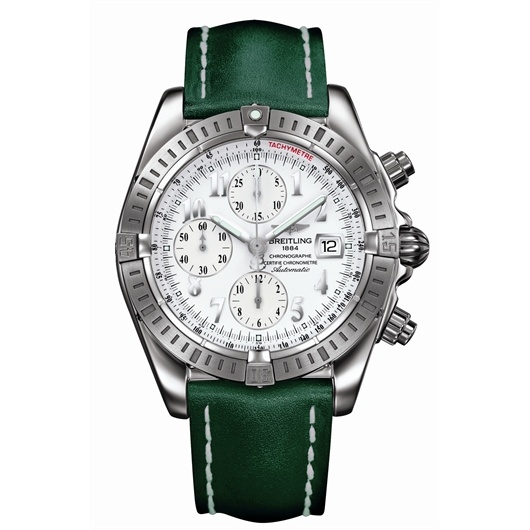 Breitling A1335611/A573 : Chronomat Evolution Stainless Steel / White