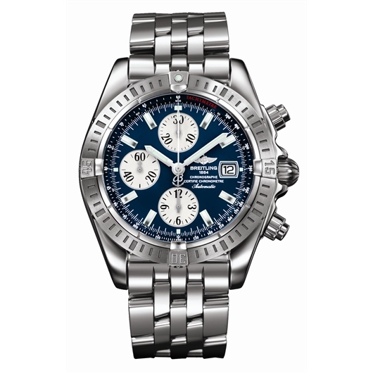 Breitling A1335611/C645 : Chronomat Evolution Stainless Steel / Blue