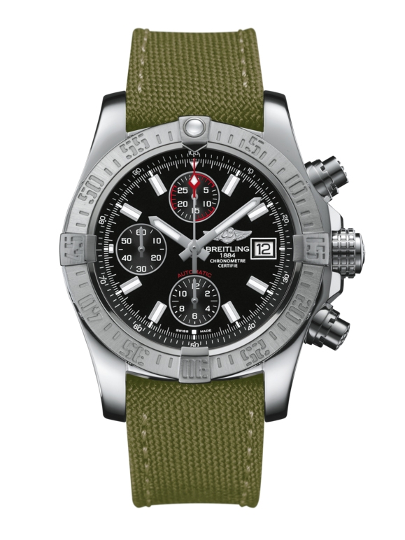 Breitling A1338111.BC32.106W : Avenger II Stainless Steel / Volcano Black / Military