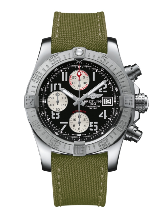 Breitling A1338111.BC33.106W : Avenger II Stainless Steel / Volcano Black / Military