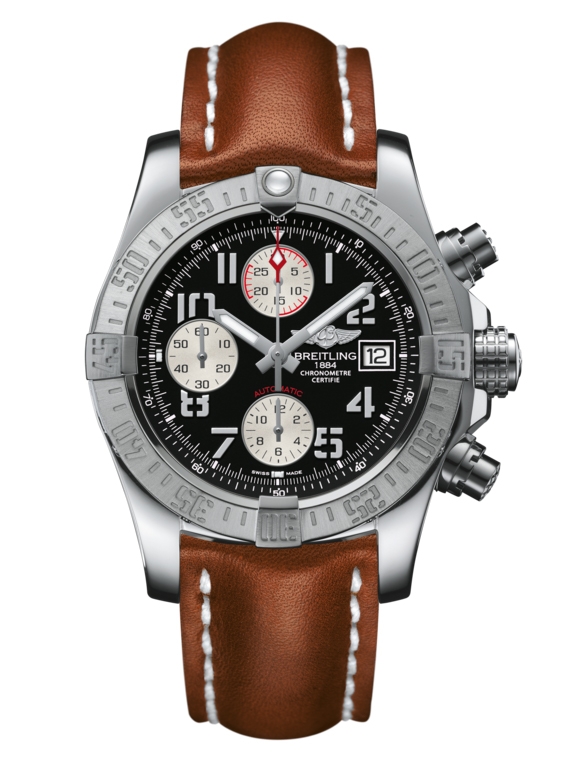 Breitling A1338111.BC33.433X : Avenger II Stainless Steel / Volcano Black / Calf