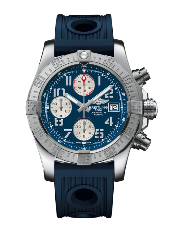 Breitling A1338111.C870.211S : Avenger II Stainless Steel / Mariner Blue / Rubber
