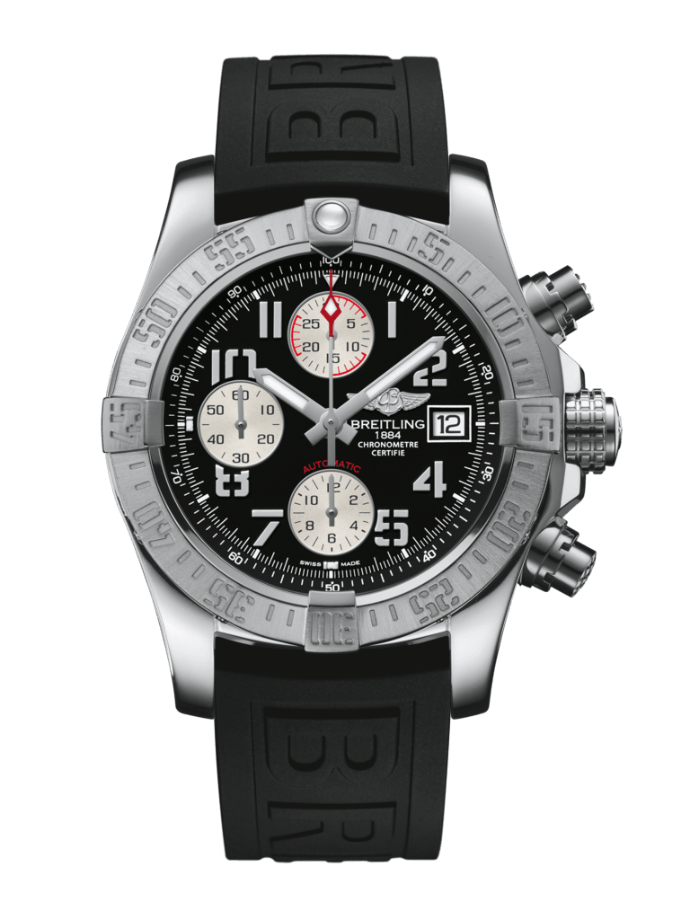 Breitling A13381111B2S2 : Avenger II Stainless Steel / Volcano Black / Rubber / Pin