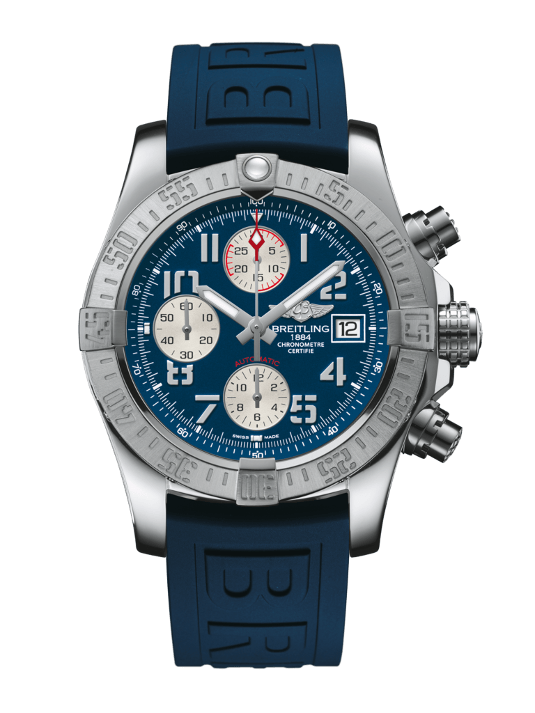 Breitling A13381111C1S2 : Avenger II Stainless Steel / Mariner Blue / Rubber / Pin