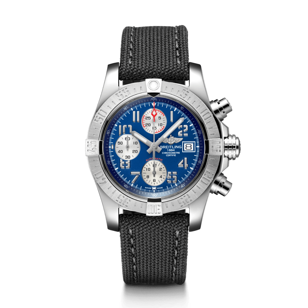 Breitling A13381111C1W1 : Avenger II Stainless Steel / Mariner Blue / Military / Pin