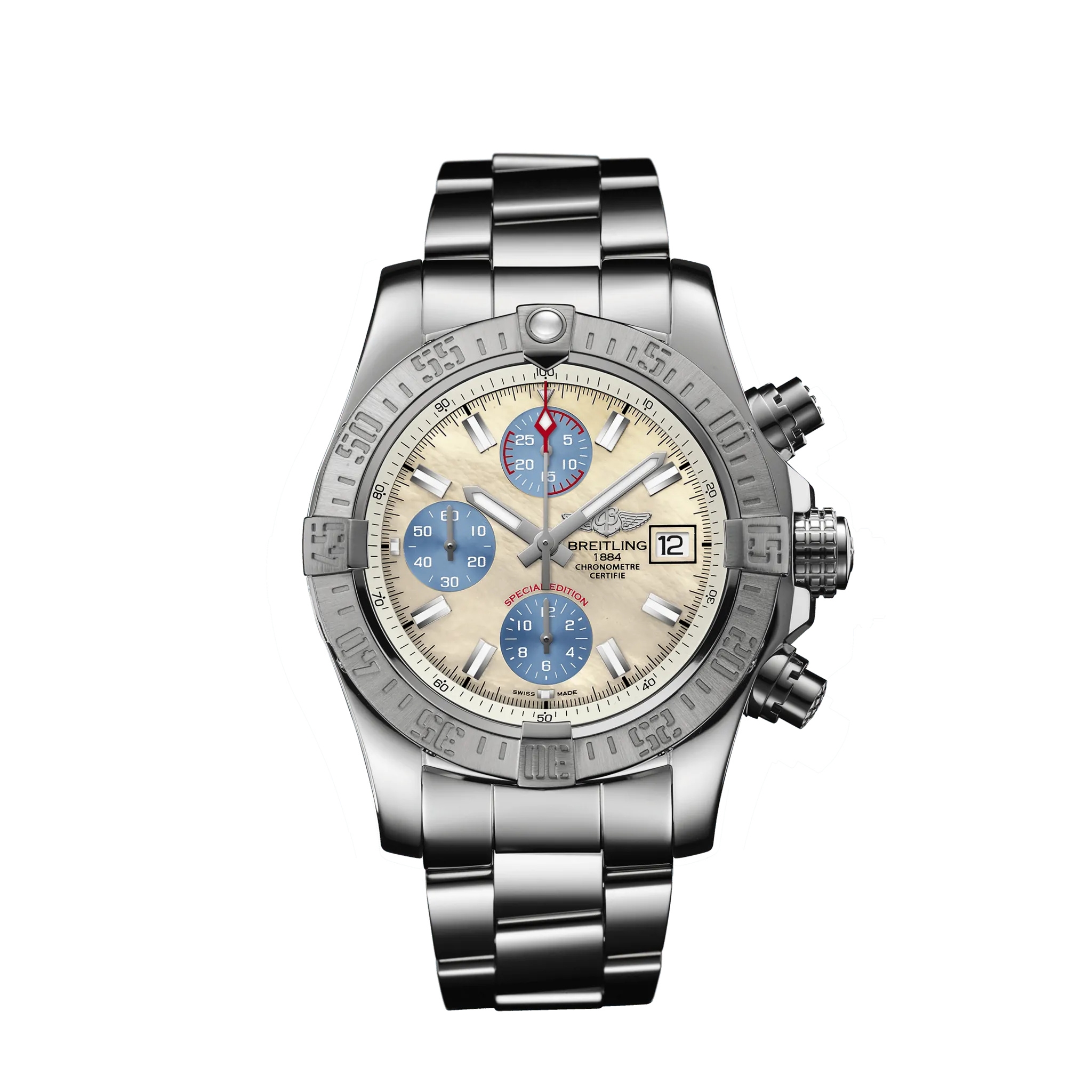 Breitling A1338111/A808/170A : Avenger II Stainless Steel / Mother-of-Pearl Sky / Japan Special Edition