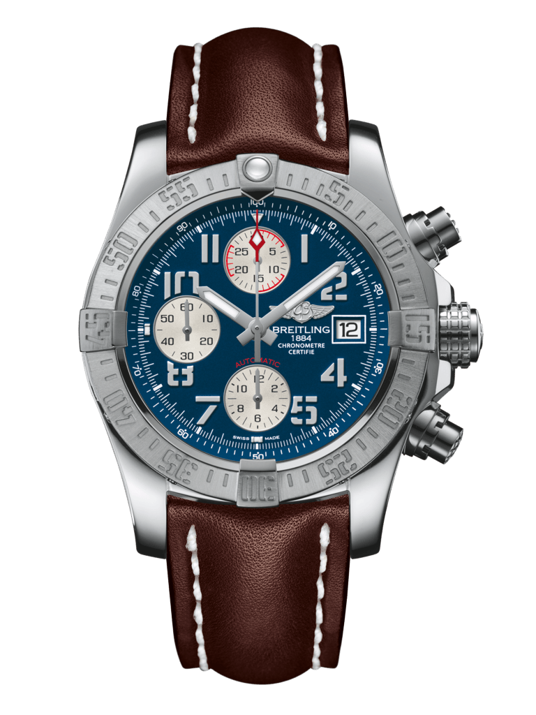 Breitling A1338111/C870/438X/A20D.1 : Avenger II Stainless Steel / Mariner Blue / Calf / Folding