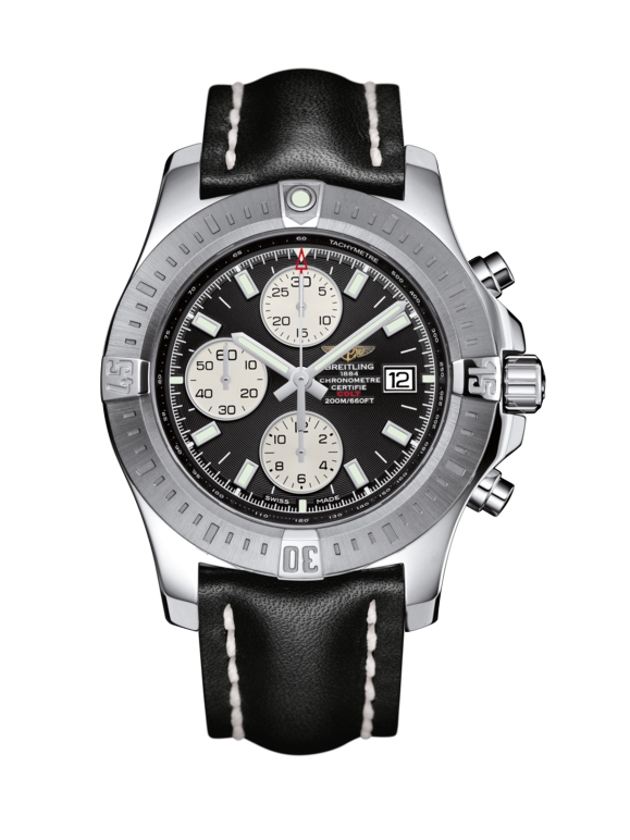 Breitling A13388111B1X1 : Colt Chronograph Automatic Stainless Steel / Volcano Black / Calf / Pin