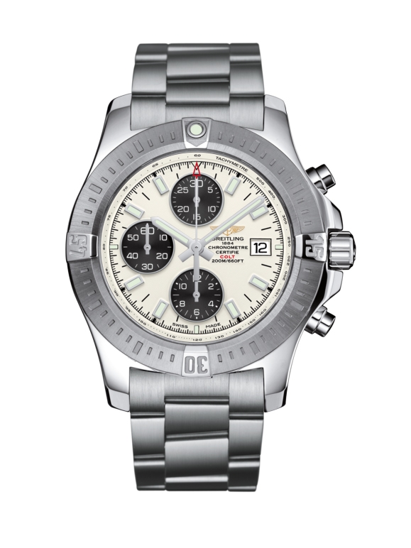 Breitling A13388111G1A1 : Colt Chronograph Automatic Stainless Steel / Stratus Silver / Bracelet