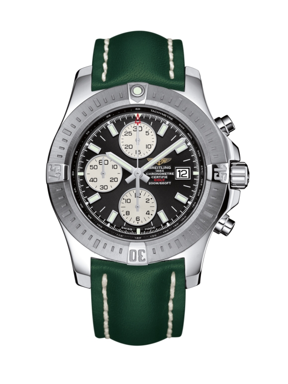 Breitling A1338811/BD83/189X/A20BA.1 : Colt Chronograph Automatic Stainless Steel / Volcano Black / Calf / Pin