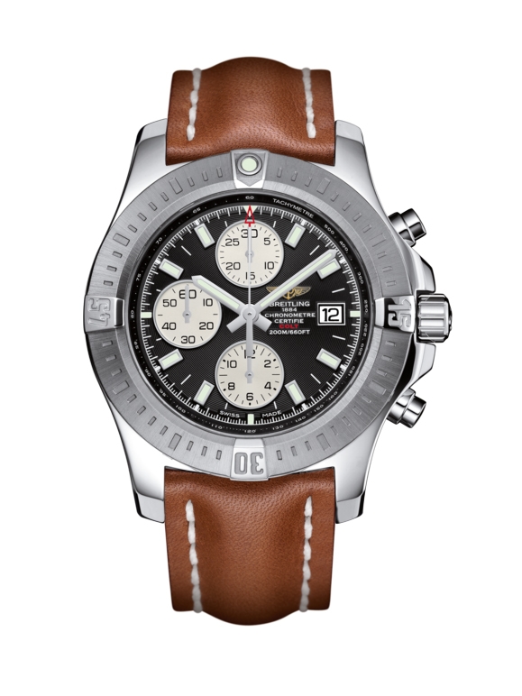 Breitling A1338811/BD83/433X/A20BA.1 : Colt Chronograph Automatic Stainless Steel / Volcano Black / Calf / Pin
