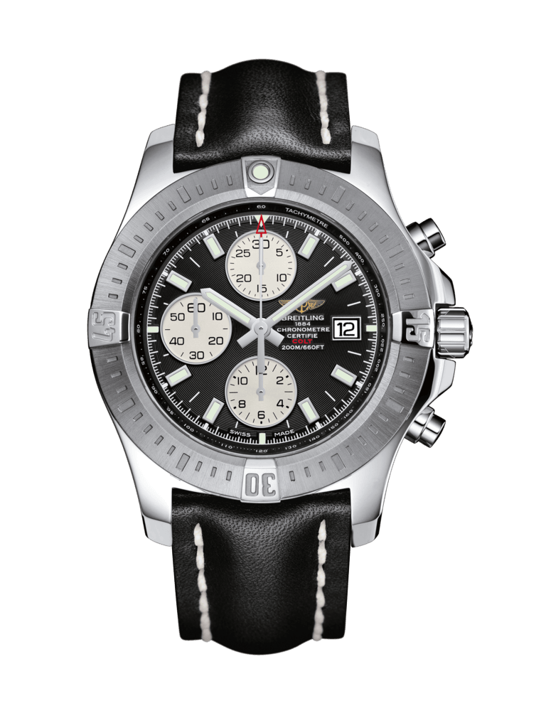 Breitling A1338811/BD83/436X/A20D.1 : Colt Chronograph Automatic Stainless Steel / Volcano Black / Calf / Folding