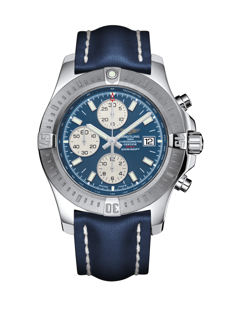 Breitling A1338811/C914/112X/A20D.1 : Colt Chronograph Automatic Stainless Steel / Mariner Blue / Calf / Folding