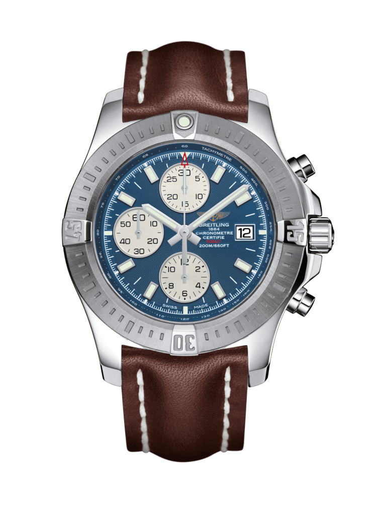 Breitling A1338811/C914/438X/A20D.1 : Colt Chronograph Automatic Stainless Steel / Mariner Blue / Calf / Folding