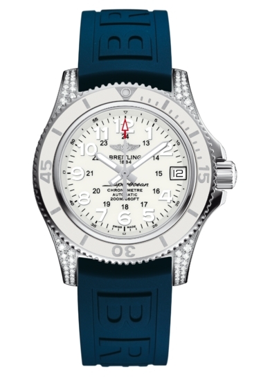 Breitling A1731267.A775.238S : Superocean II 36 Diamond / White / Rubber