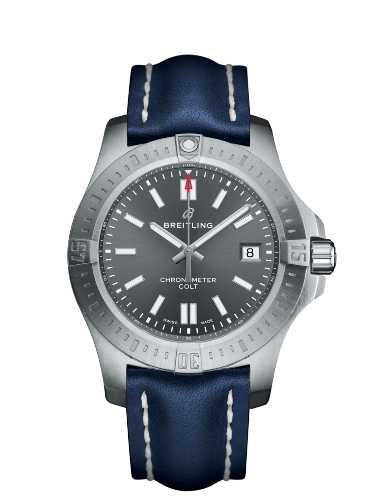 Breitling A1731310.F584.113X : Chronomat Colt 41 Automatic Tempest Grey / Calf / Pin