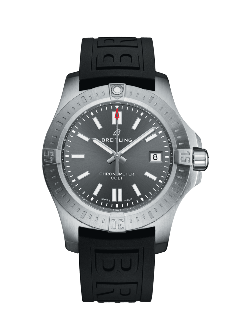 Breitling A17313101F1S1 : Chronomat Colt 41 Automatic Tempest Grey / Rubber / Folding
