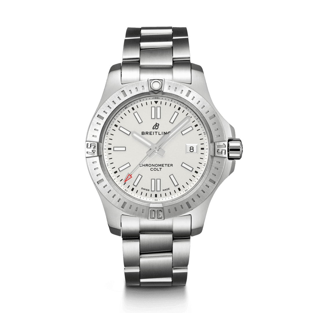 Breitling A17313101G1A1 : Chronomat Colt 41 Automatic Silver / Bracelet
