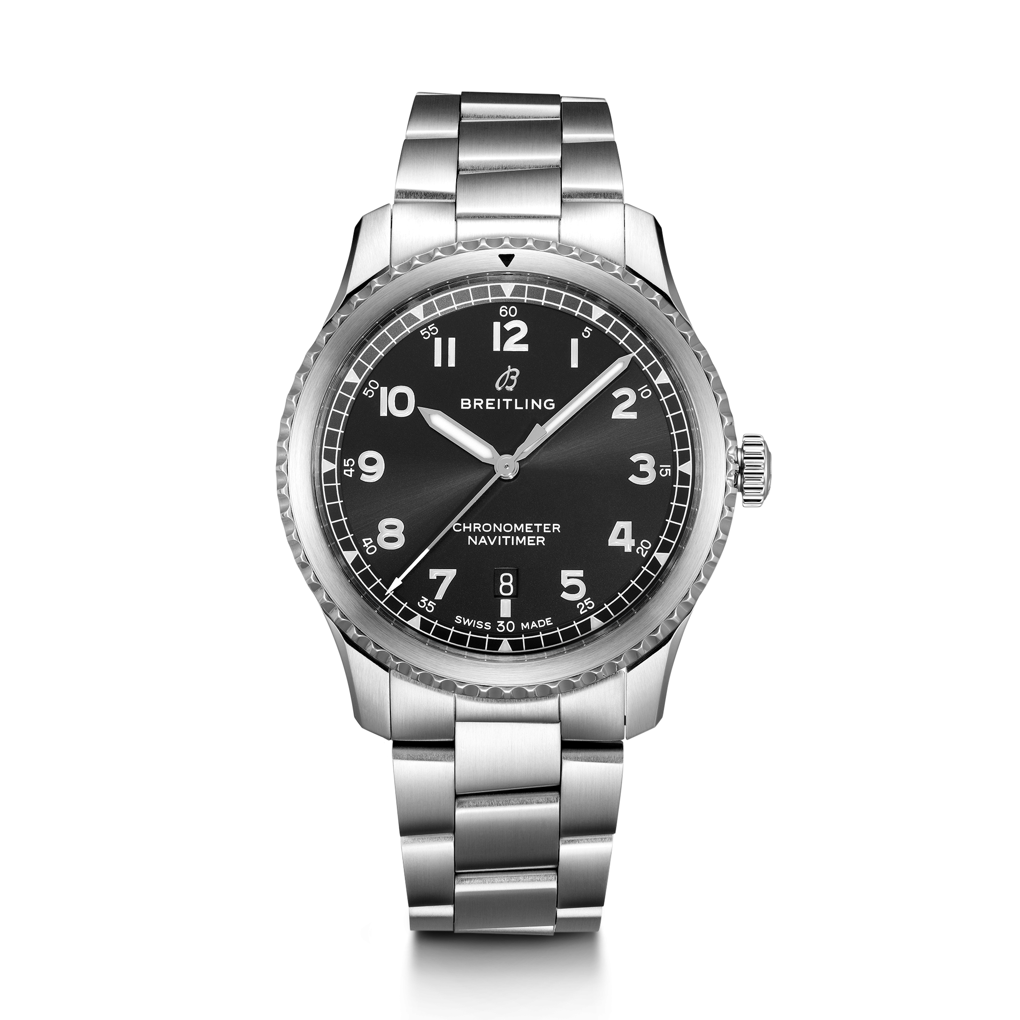 Breitling A17314101B1A1 : Navitimer 8 Automatic 41 Stainless Steel / Black / Bracelet