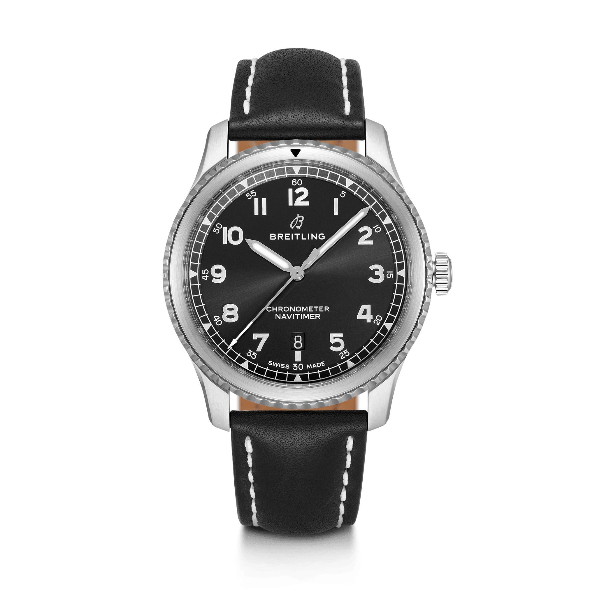 Breitling A17314101B1X1 : Navitimer 8 Automatic 41 Stainless Steel / Black / Black Calf