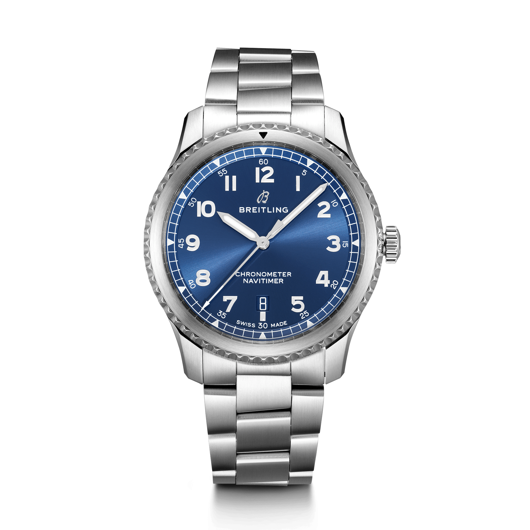 Breitling A17314101C1A1 : Navitimer 8 Automatic 41 Stainless Steel / Blue / Bracelet