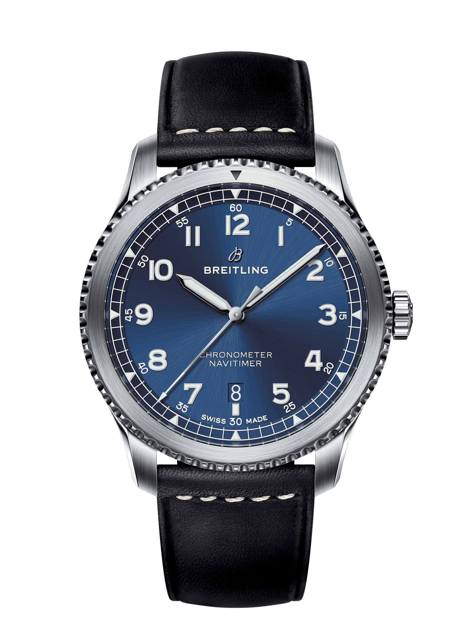 Breitling A17314101C1X2 : Navitimer 8 Automatic 41 Stainless Steel / Blue / Black Calf