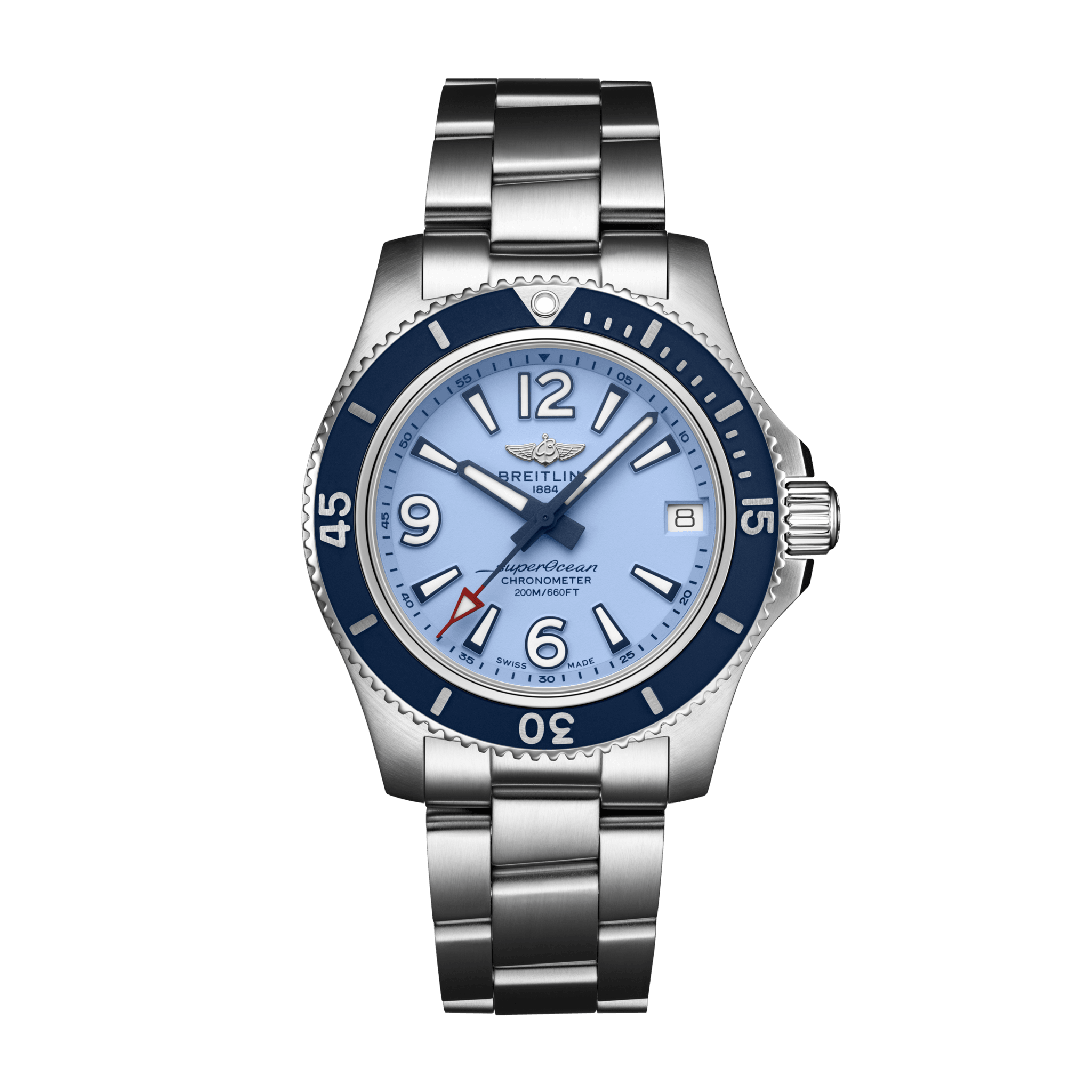 Breitling A17316D81C1A1 : Superocean 36 Stainless Steel / Blue / Bracelet