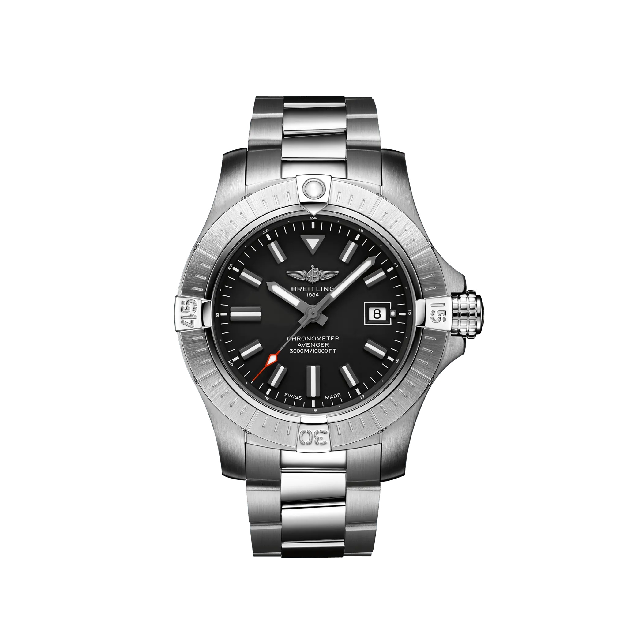 Breitling A173192A1B1A1 : Avenger Automatic 45 Seawolf Stainless Steel / Black / Bracelet