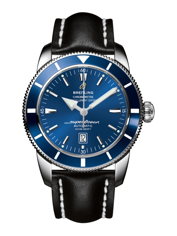 Breitling A1732016.C734.441X : Superocean Heritage 46 Stainless Steel / Blue / Blue / Calf