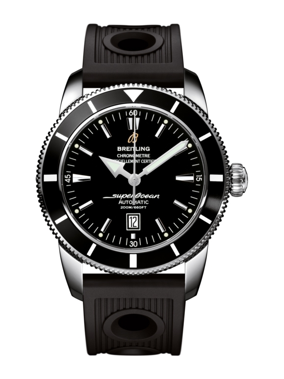 Breitling A1732024.B868.201S : Superocean Heritage 46 Stainless Steel / Black / Black / Rubber