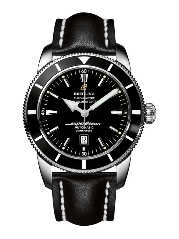Breitling A1732024.B868.441X : Superocean Heritage 46 Stainless Steel / Black / Black / Calf