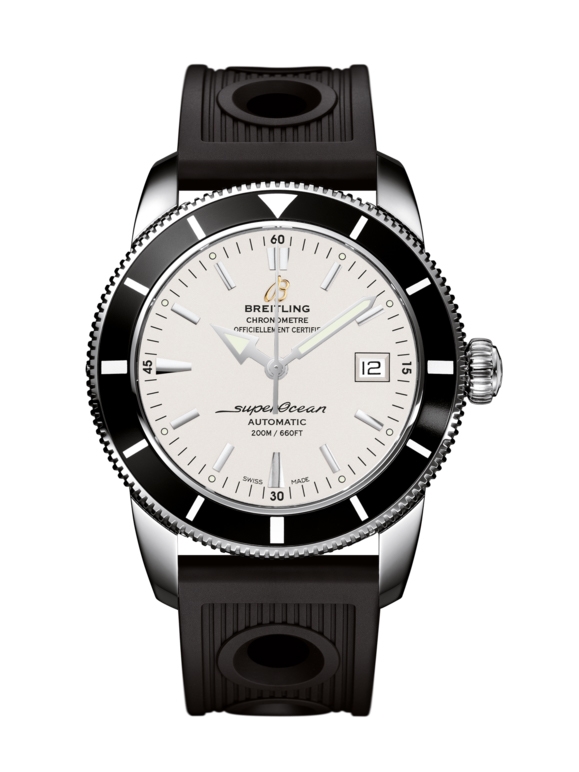 Breitling A1732124.G717.200S : Superocean Heritage 42 Stainless Steel / Black / Stratus Silver / Rubber
