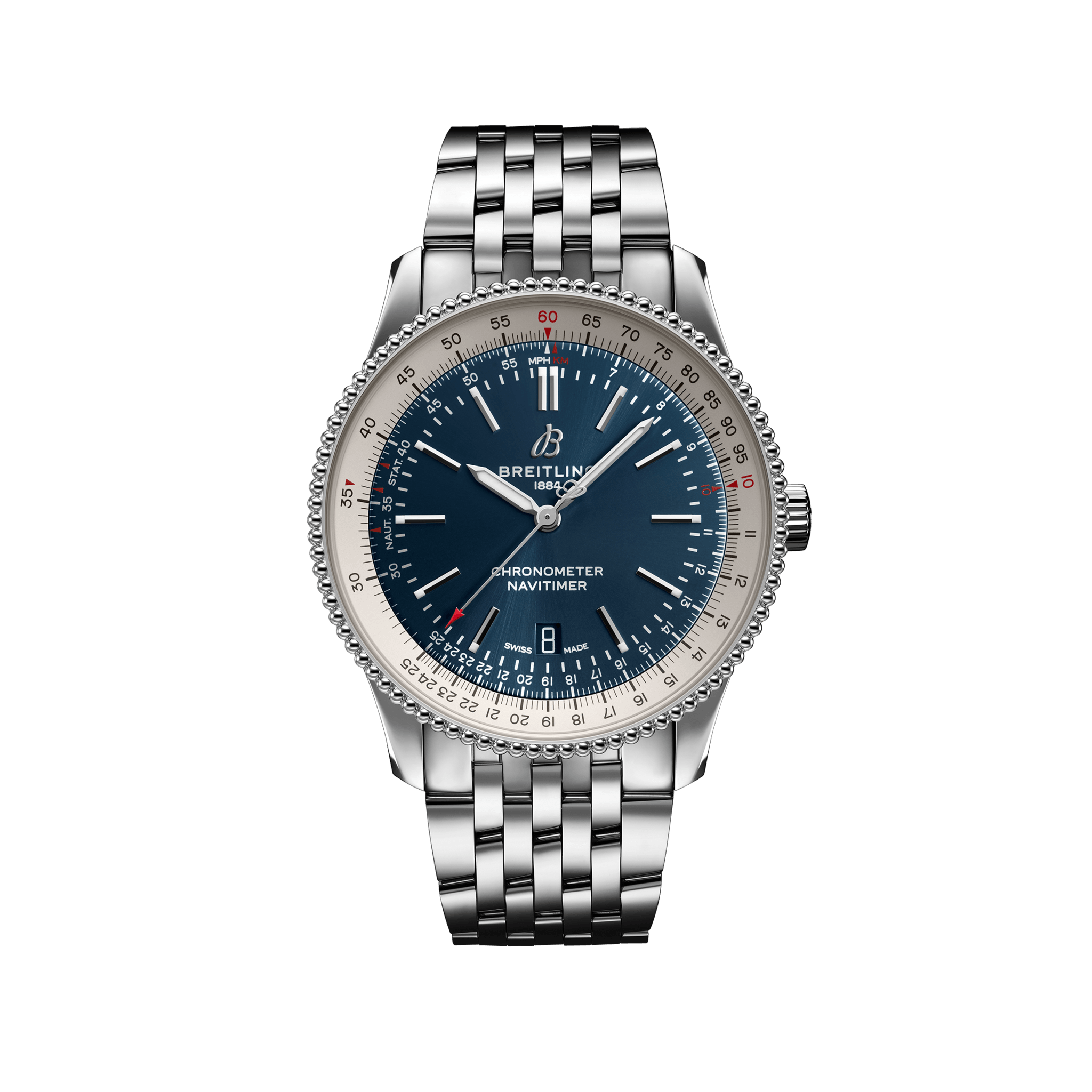 Breitling A17326211C1A1 : Navitimer Automatic 41 Automatic Stainless Steel / Blue / Bracelet