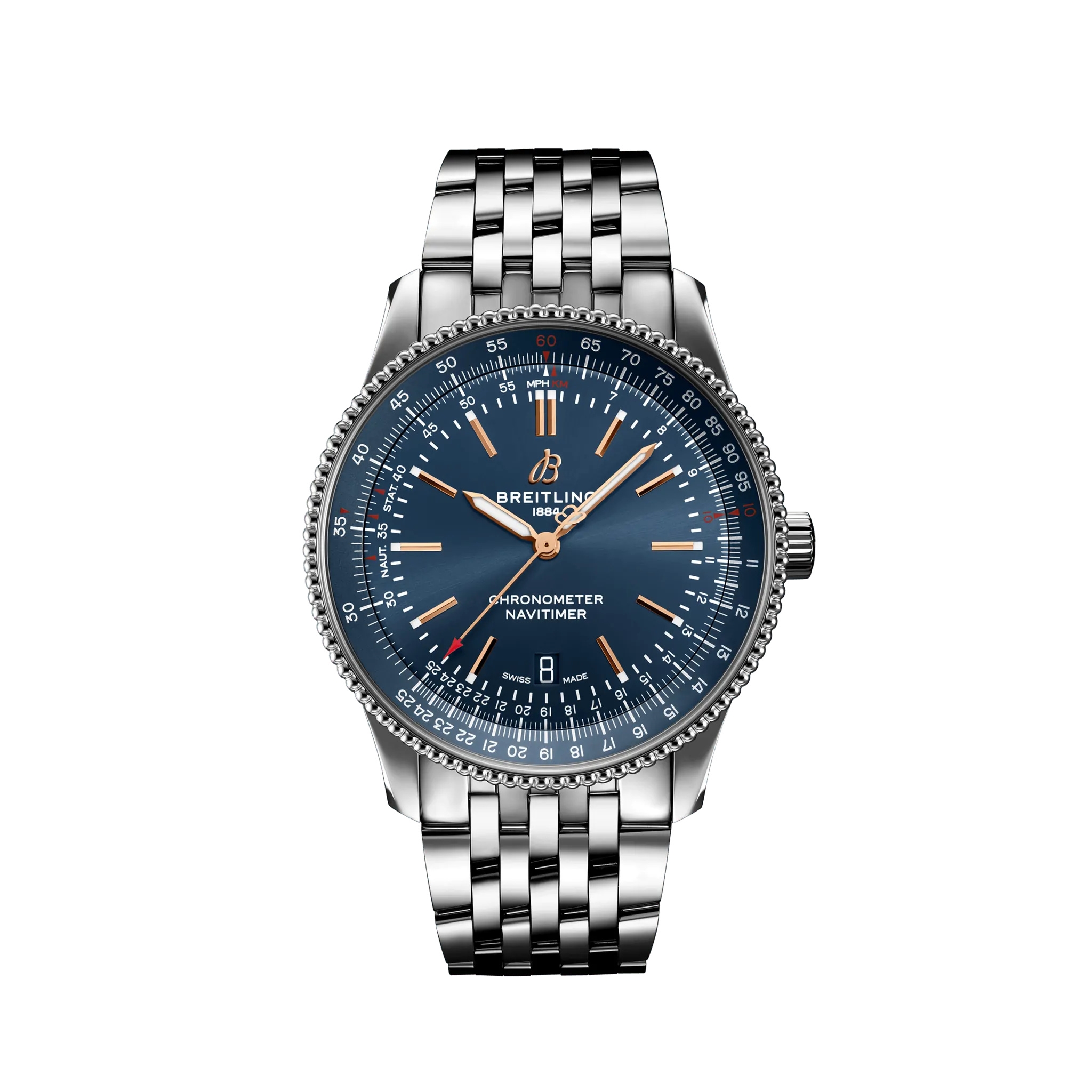 Breitling A173264A1C1A1 : Navitimer Automatic 41 Automatic Stainless Steel / Blue / Korea