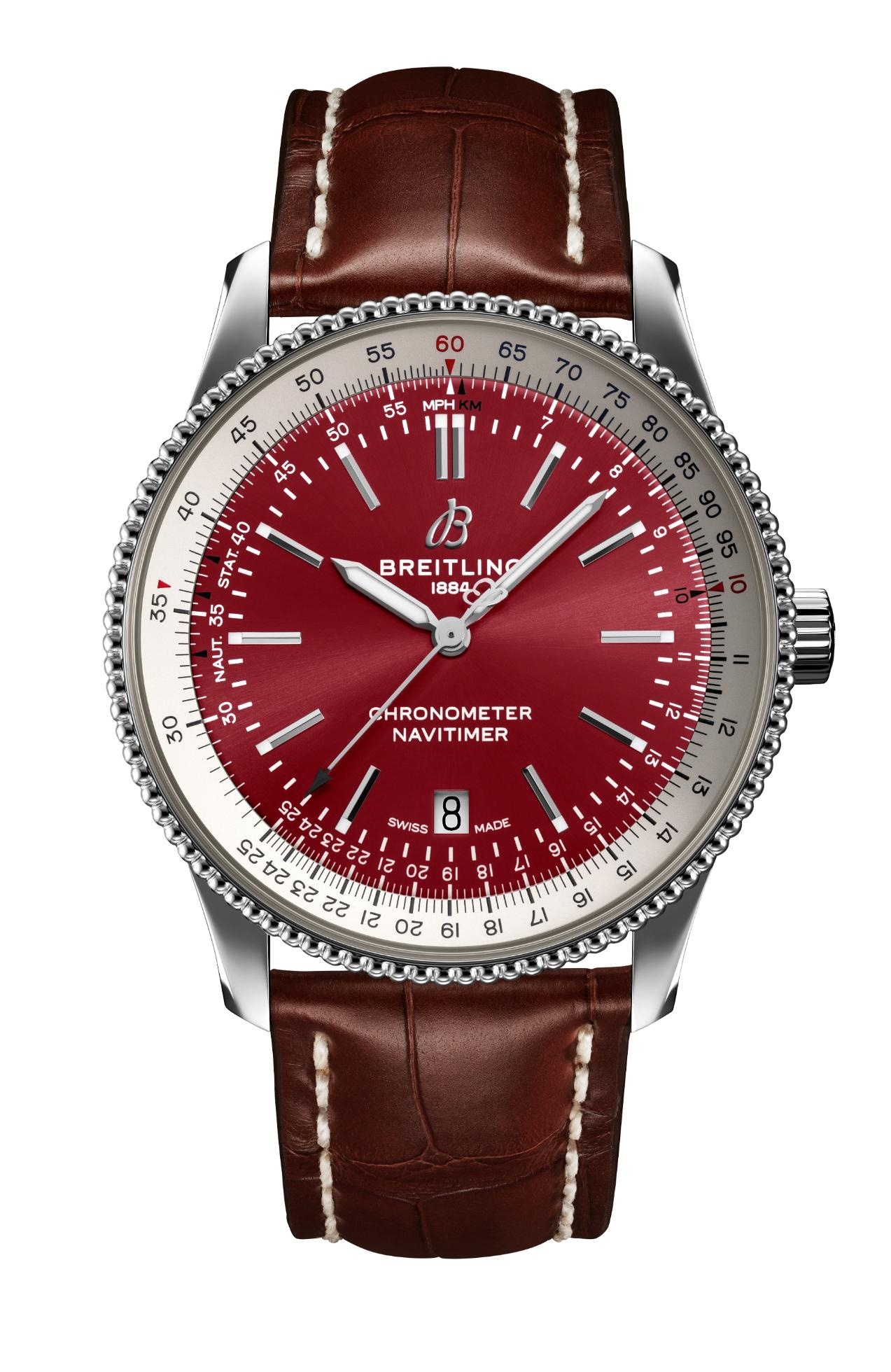 Breitling A173265A1K1P2 : Navitimer Automatic 41 Automatic Stainless Steel / Red