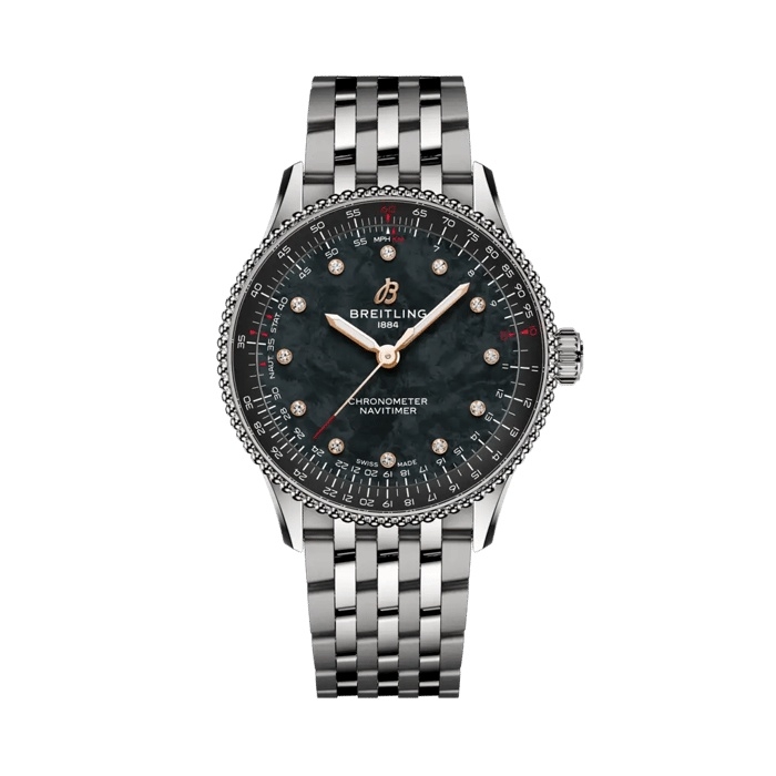 Breitling A173271A1B1A1 : Navitimer Automatic 36 Stainless Steel / Black MOP / Bracelet / DACH