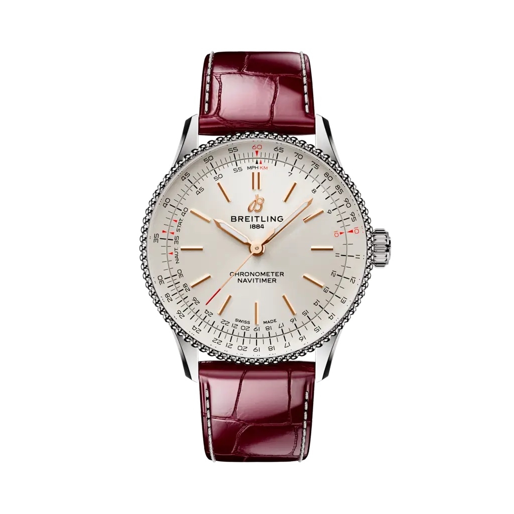 Breitling A17327211G1P1 : Navitimer Automatic 36 Stainless Steel / Silver / Alligator