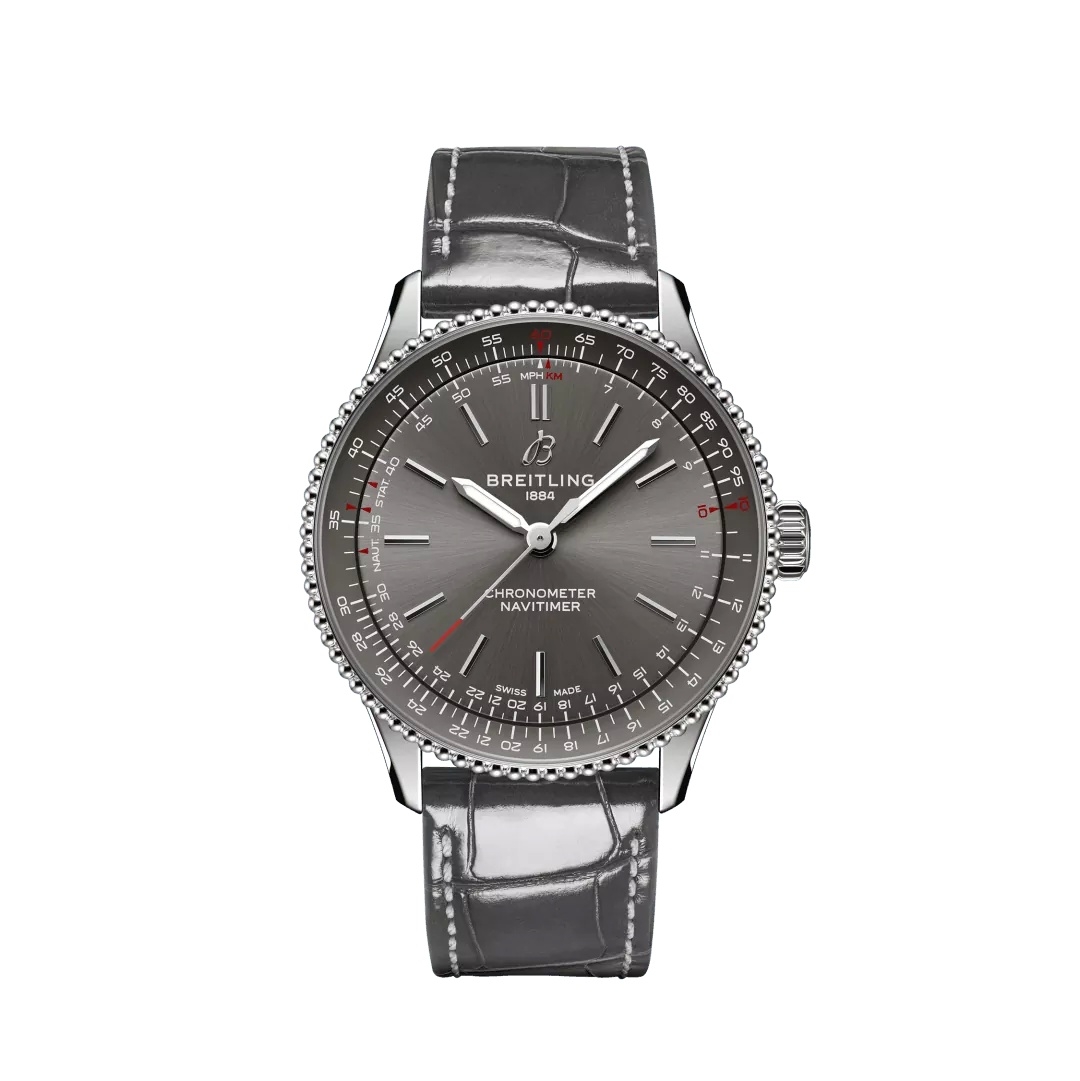 Breitling A17327381B1P1 : Navitimer Automatic 36 Stainless Steel / Grey / Alligator