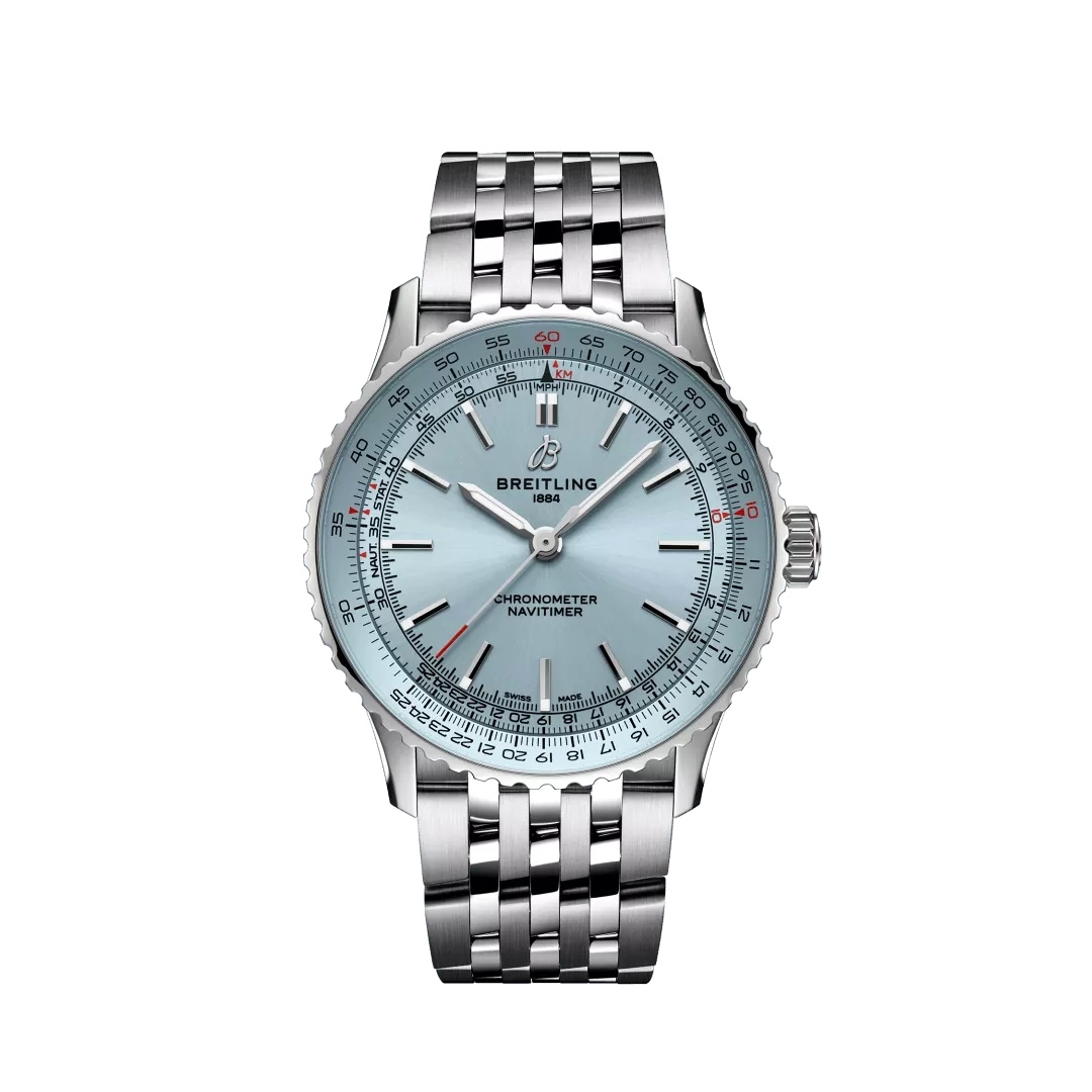 Breitling A17329171C1A1 : Navitimer Automatic 41 Automatic Stainless Steel / Ice Blue / Bracelet