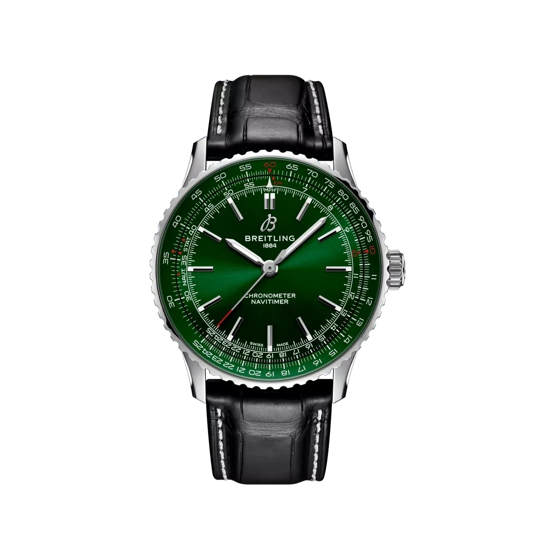 Breitling A17329371L1P1 : Navitimer Automatic 41 Automatic Stainless Steel / Green