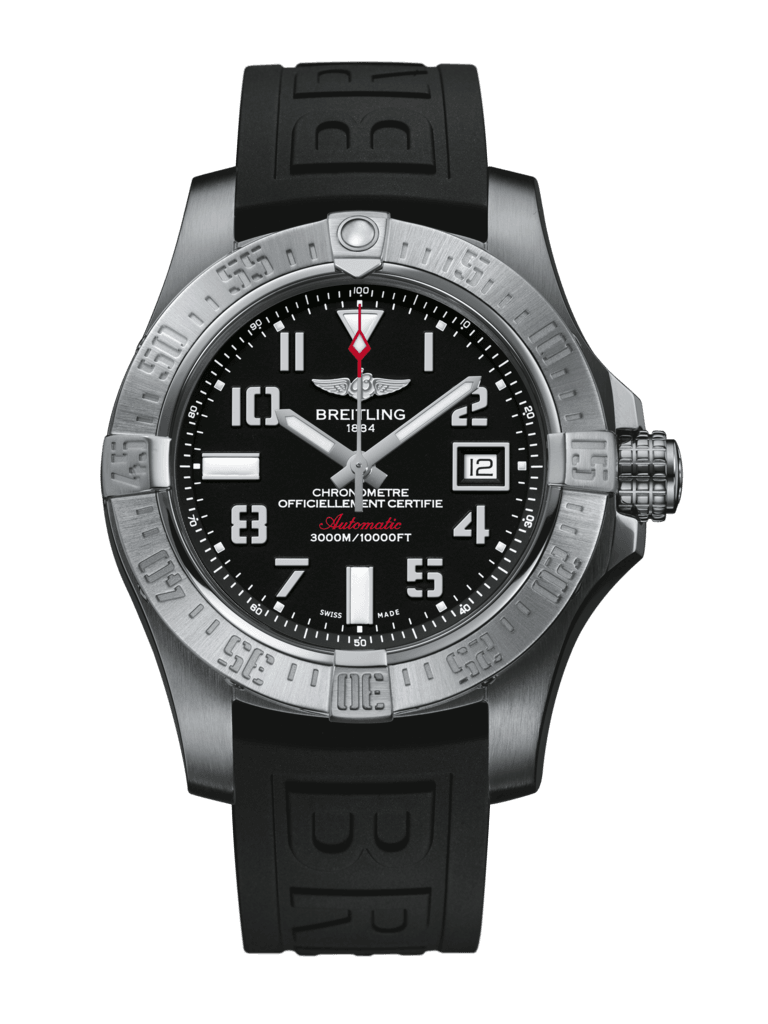 Breitling A17331101B1S1 : Avenger II Seawolf Stainless Steel / Volcano Black / Rubber / Folding