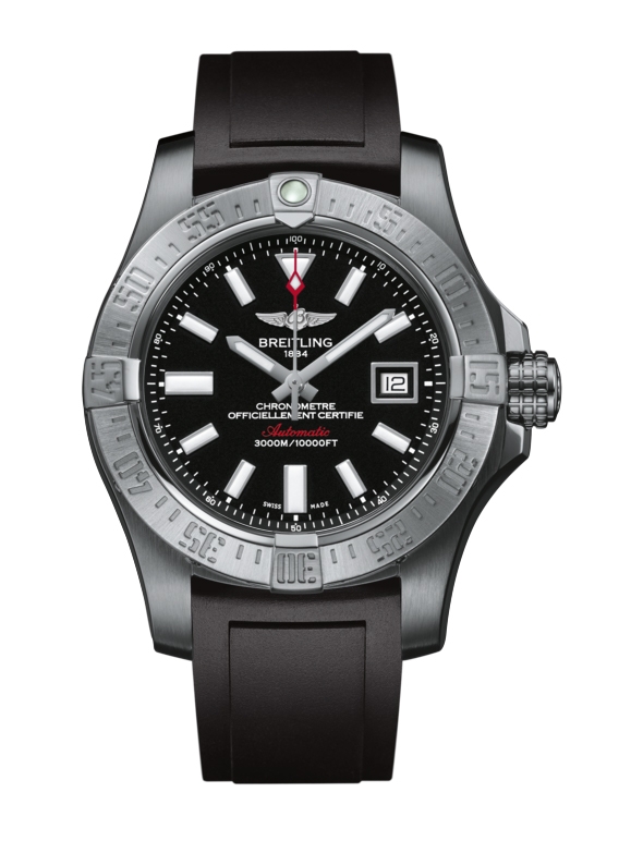 Breitling A1733110/BC30/131S : Avenger II Seawolf Stainless Steel / Volcano Black / Rubber